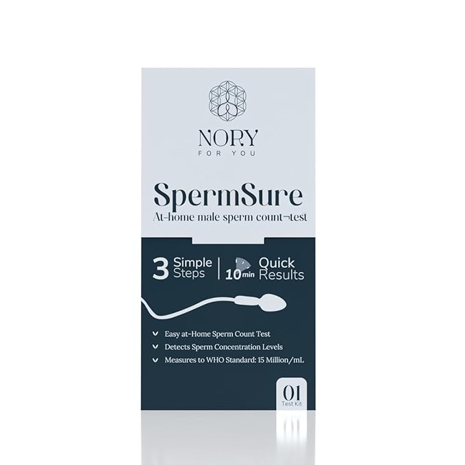 Nory Sperm Test Kit – At-Home Male Fertility Test for Sperm Count, Easy & Accurate Results
