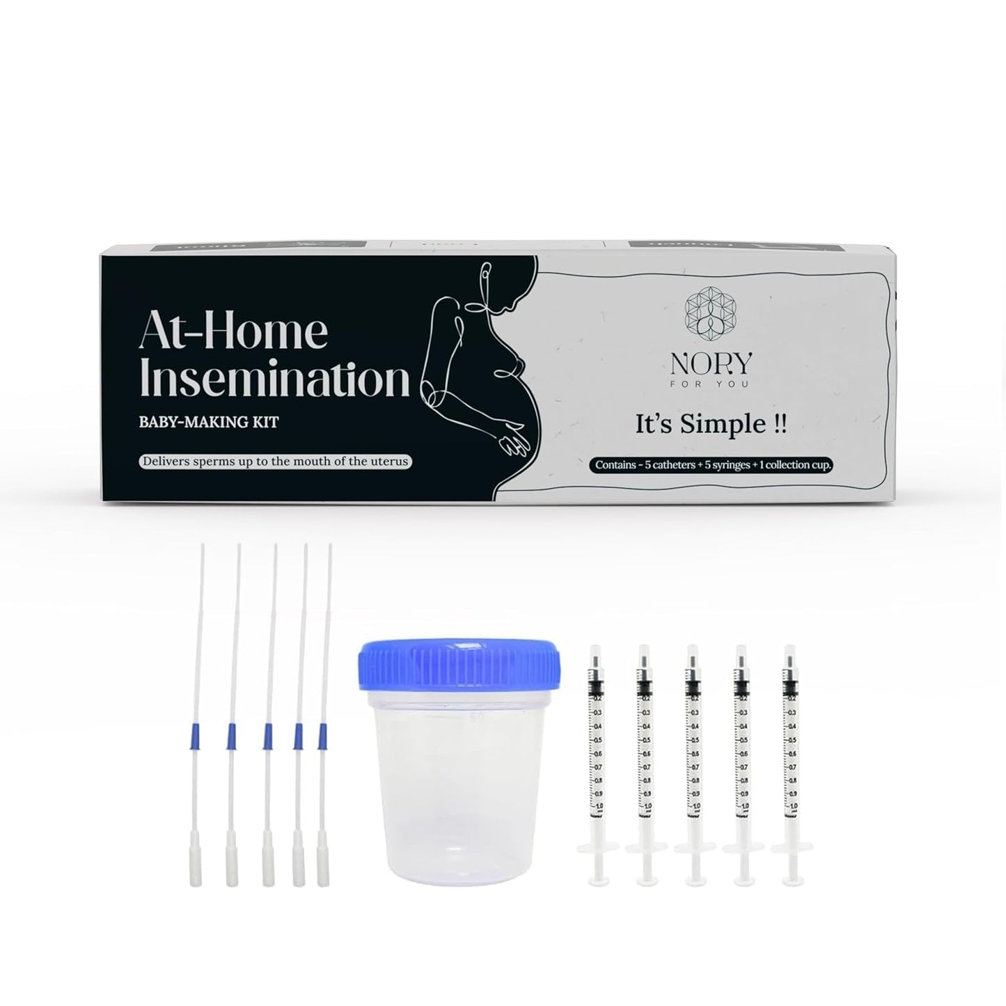 Nory IVI Kit – At-Home Insemination Kit for Women | Conceive Naturally, Pack of 1