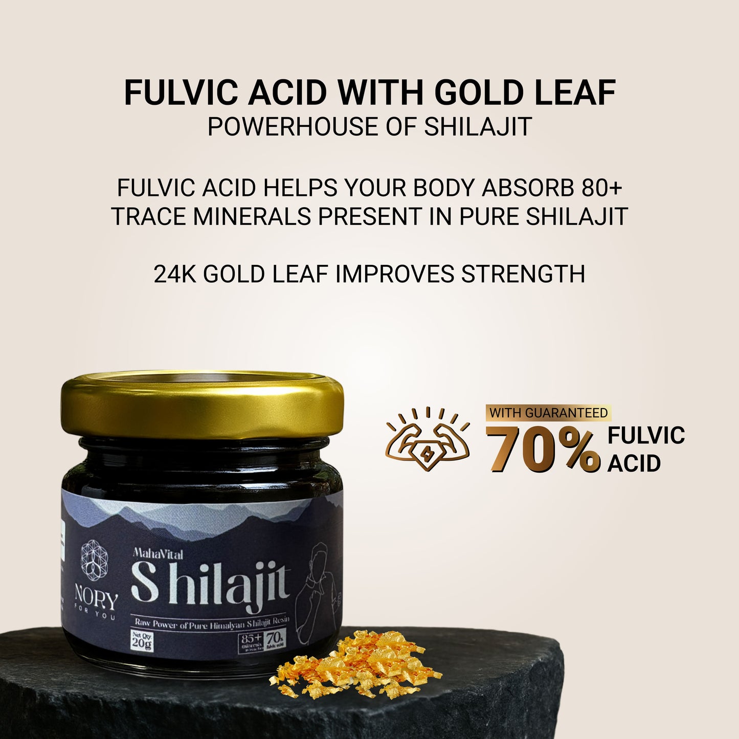 Shilajit Resin 20g – Himalayan Ayurvedic Booster for Stamina, Fertility & Wellness