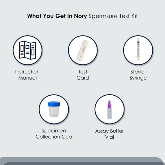 Nory SpermSure Test Kit – At-Home Male Fertility Test for Sperm Count, Easy & Accurate Results