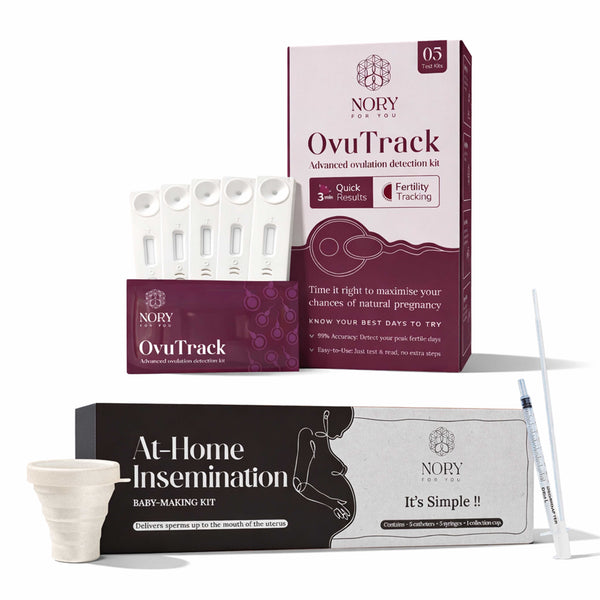 Nory Ovulation + IVI Kit Combo – Complete At-Home Pregnancy Planning Kit for Women