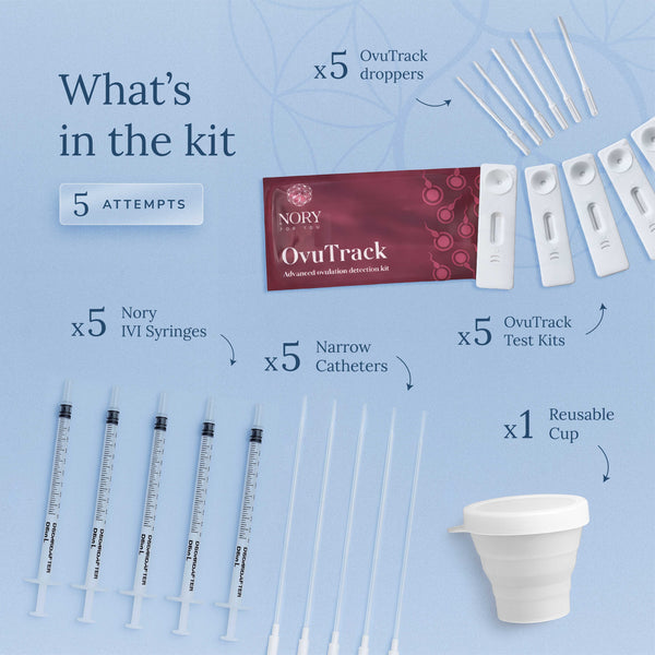 Nory Ovulation + IVI Kit Combo – Complete At-Home Pregnancy Planning Kit for Women
