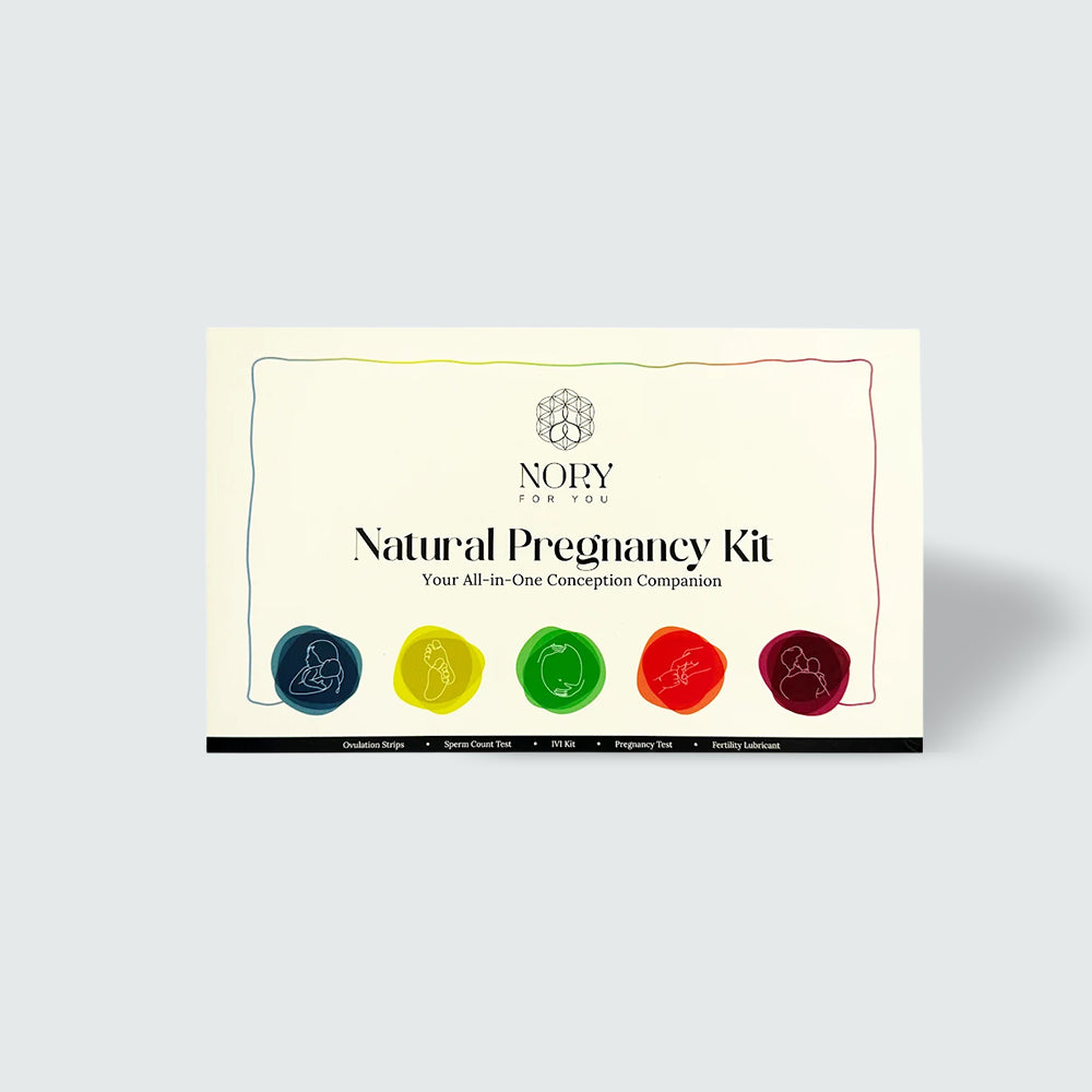 Nory Fertility Natural Pregnancy Combo Kit – Sperm Test Kit, Ovulation Kit, Pregnancy Test Kits & IVI Home Insemination Kit – Complete At-Home Fertility Test Pack for Men & Women – Easy to Use, Accurate, Safe & Doctor-Curated