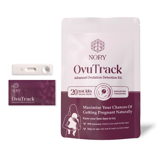 Nory Ovulation Test Kit for Women Pack of 20 Strips, Female Family Planning to Get Pregnant Naturally, Early Detection for Fertility Baby Conceive Predictor for Home