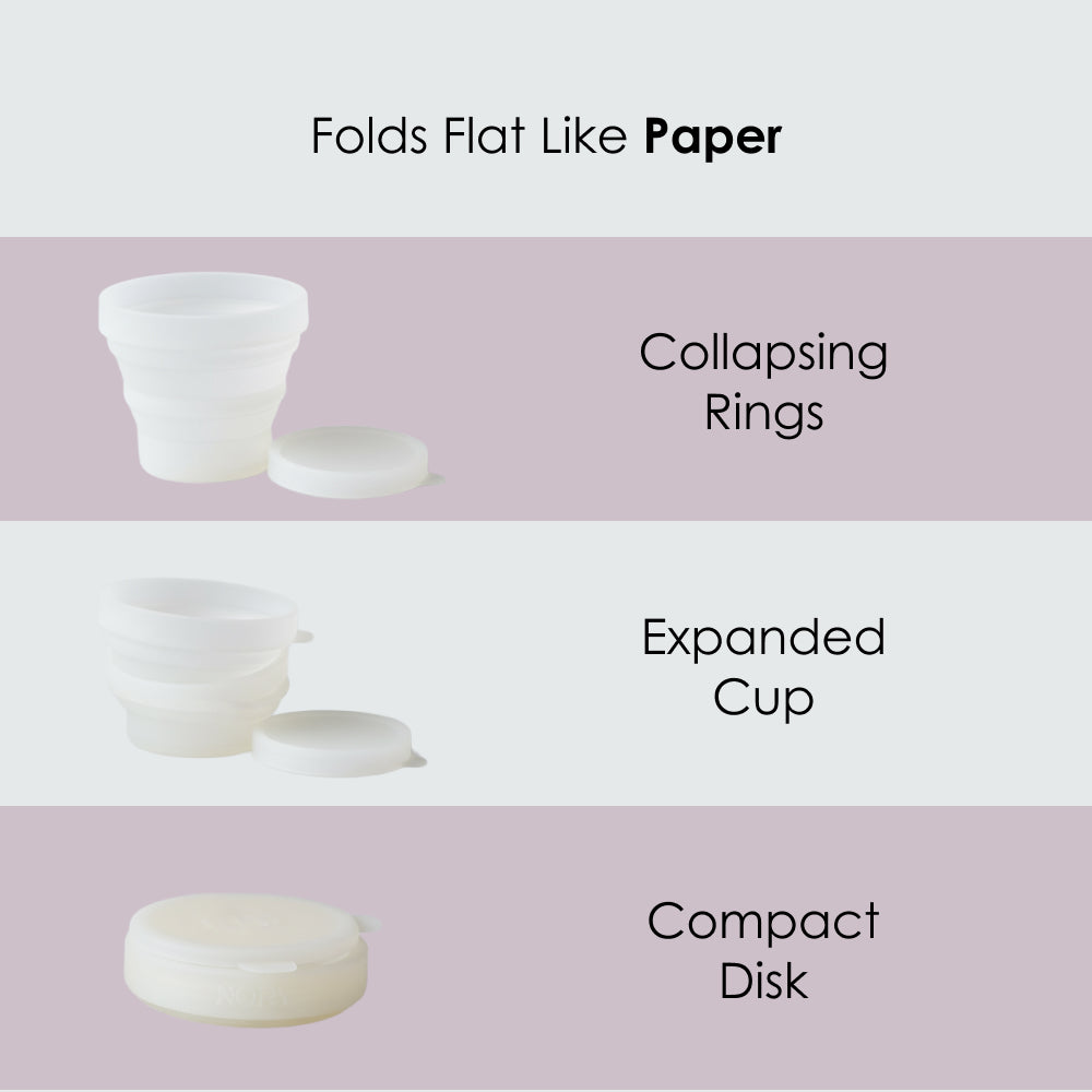 Nory No-Mess Pee Cup – Collapsible, Reusable Urine Collection Cup with Extended Handle – Mess-Free Sample Collection for Women