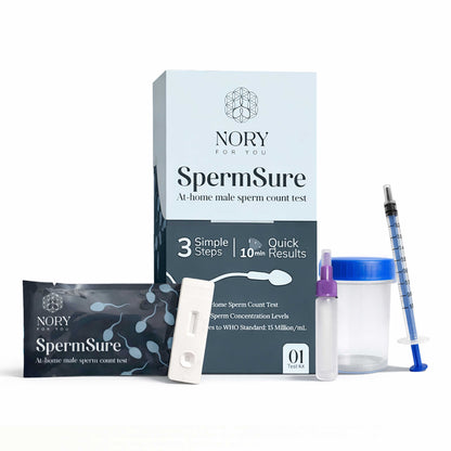 Nory SpermSure Test Kit – At-Home Male Fertility Test for Sperm Count, Easy & Accurate Results