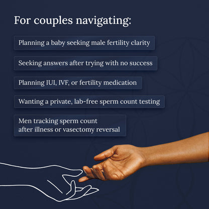 Nory SpermSure Test Kit – At-Home Male Fertility Test for Sperm Count, Easy & Accurate Results