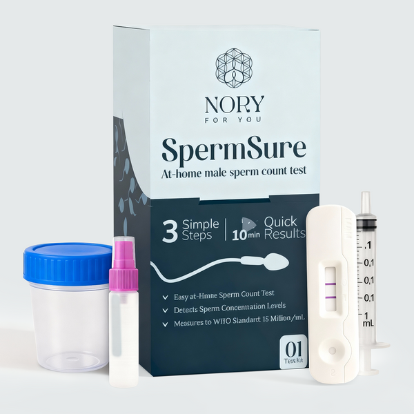 Nory SpermSure Test Kit – At-Home Male Fertility Test for Sperm Count, Easy & Accurate Results