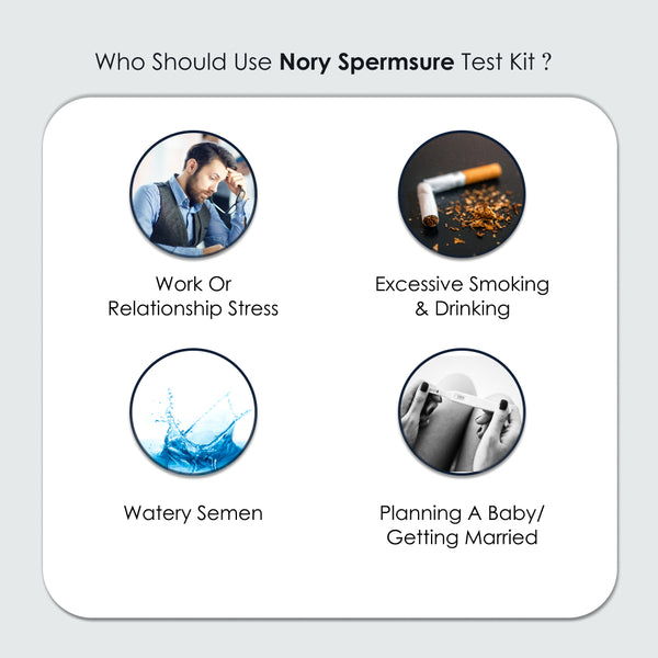 Nory SpermSure Test Kit – At-Home Male Fertility Test for Sperm Count, Easy & Accurate Results