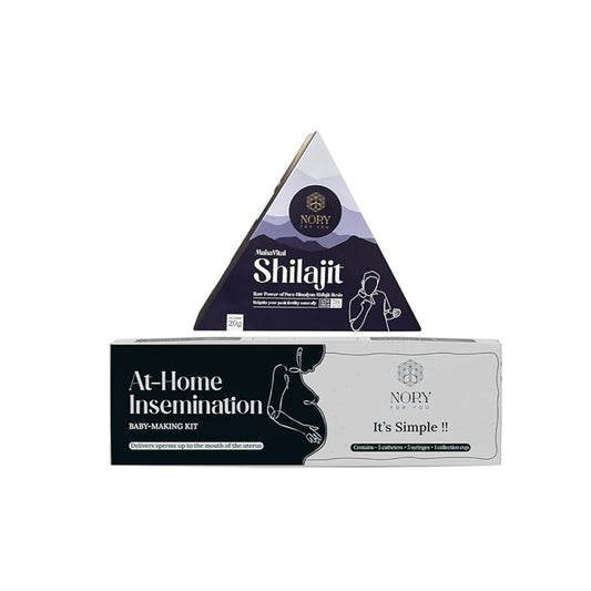 Nory IVI Kit + Shilajit Resin Combo – Complete Fertility & Wellness Kit for Couples