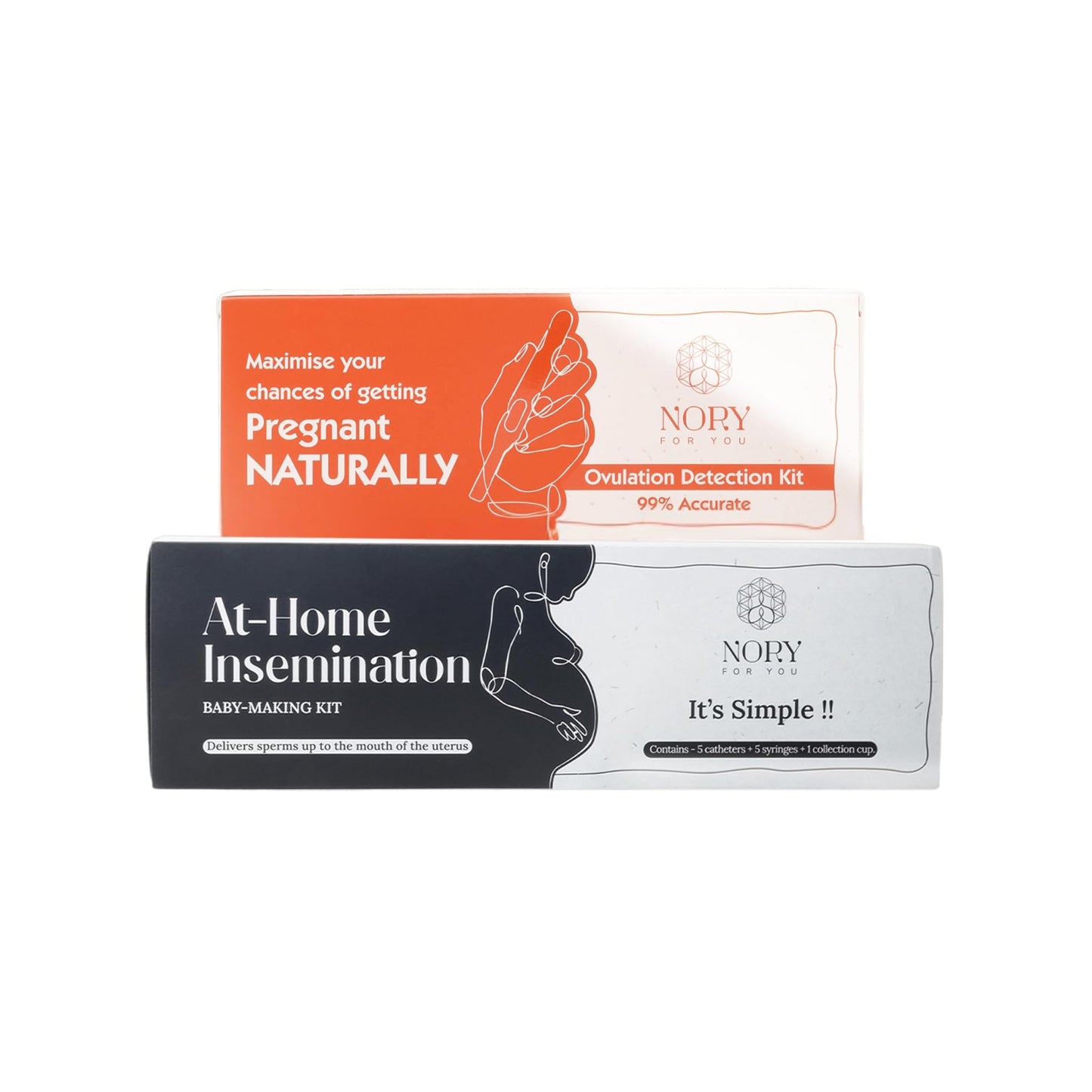 Nory Ovulation + IVI Kit Combo – Complete At-Home Pregnancy Planning Kit for Women