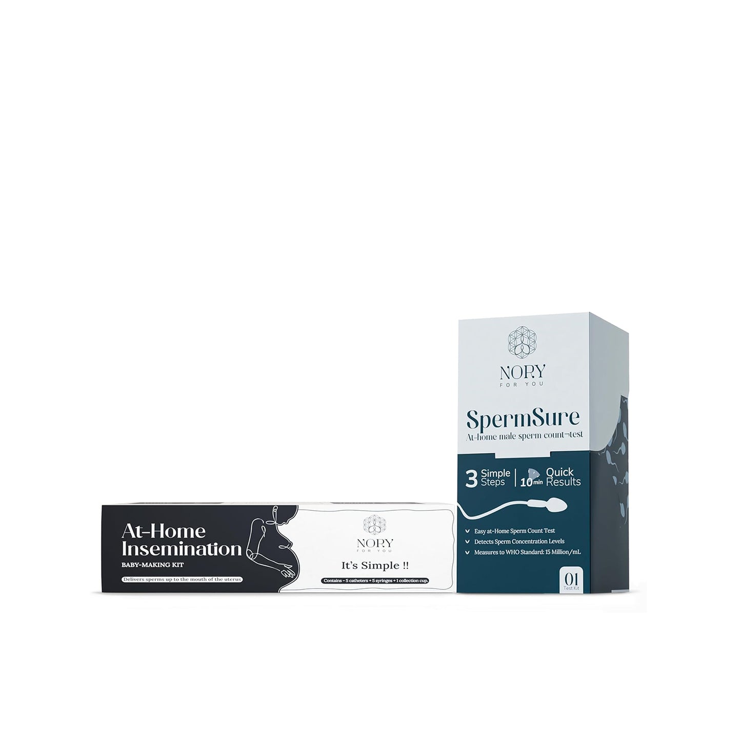 Nory IVI Kit + Sperm Test Combo – Complete At-Home Fertility Kit for Couples | Easy, Accurate & Affordable